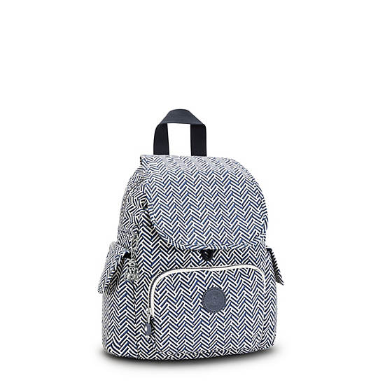 Plecaki Kipling City Pack Mini Printed Białe | PL 1721LI